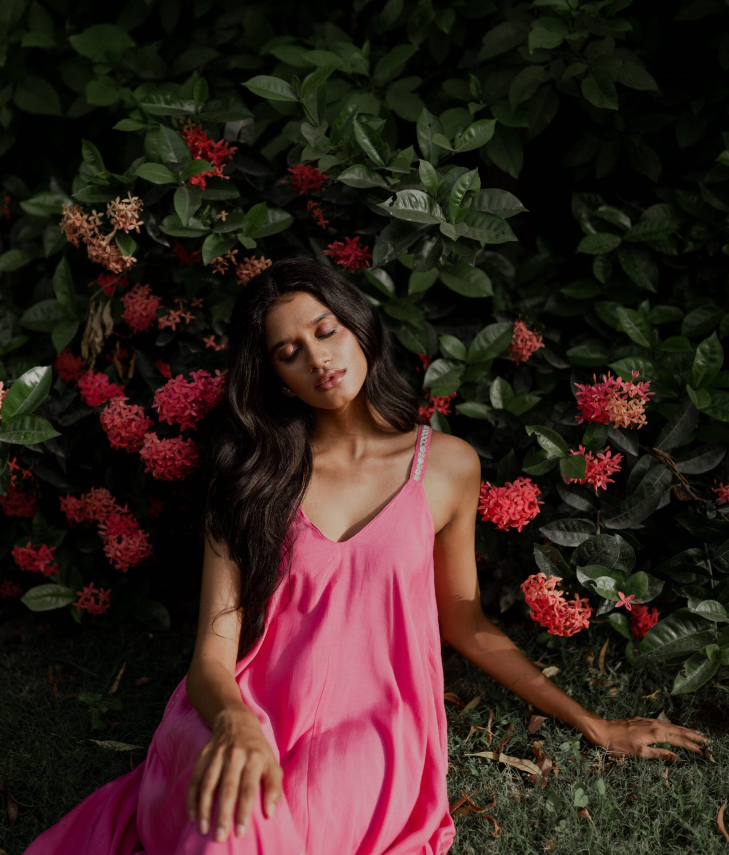 Kalki Handkerchief Dress - Pink