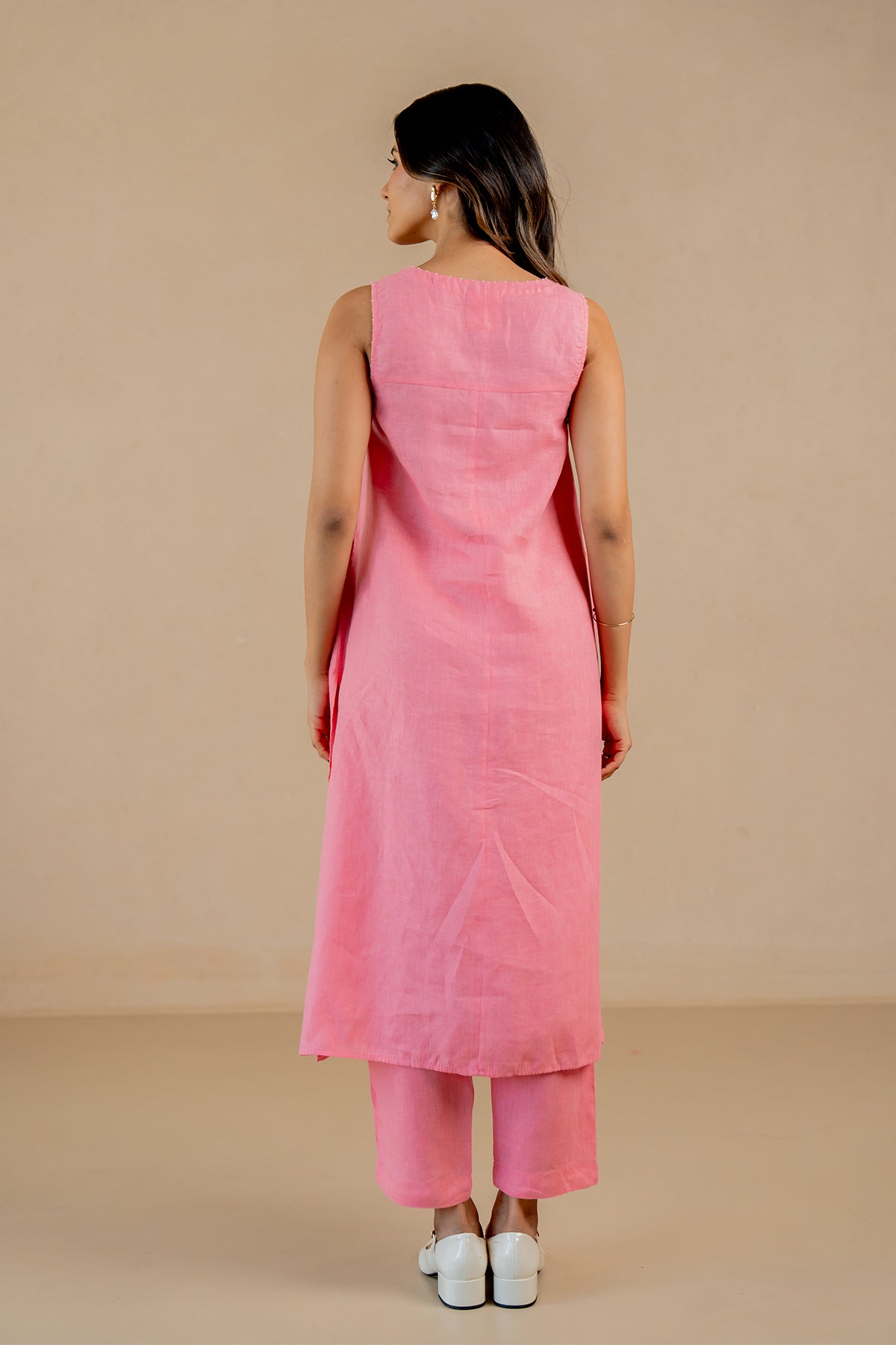 Raga-A-Line-Kurta-and-Pant-Flamingo-Pink-