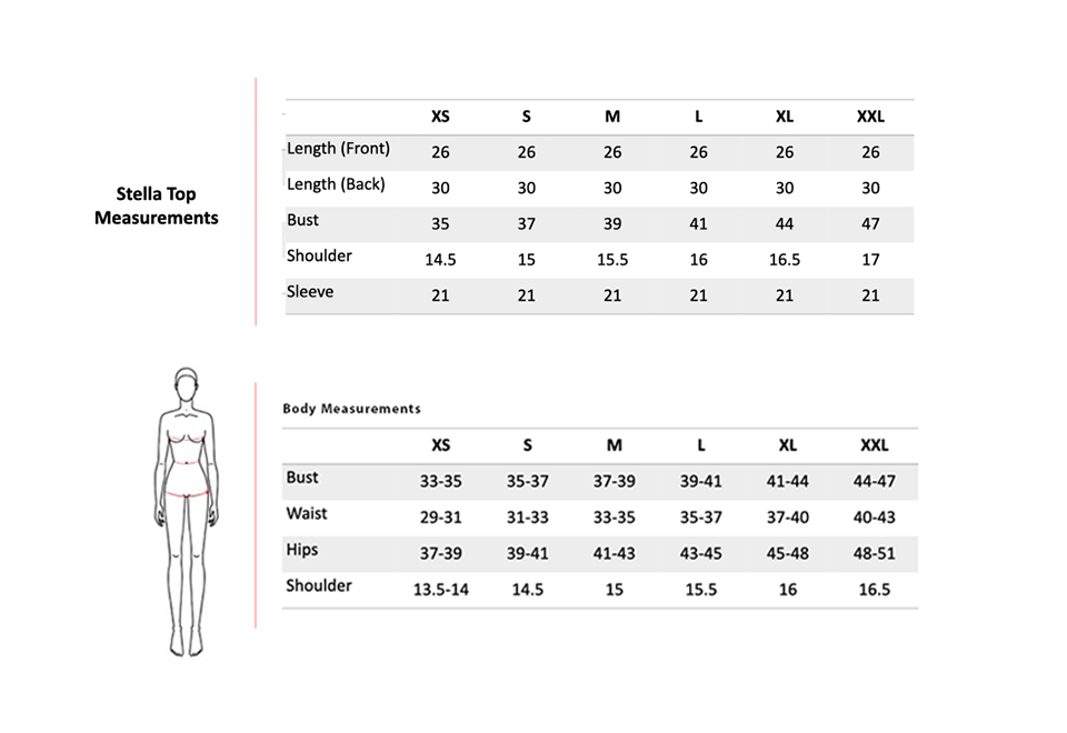 Size Chart 1
