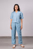Sunshine Linen Shirt - Icy Blue