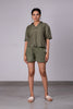 Sunshine Linen Shirt - Olive Green