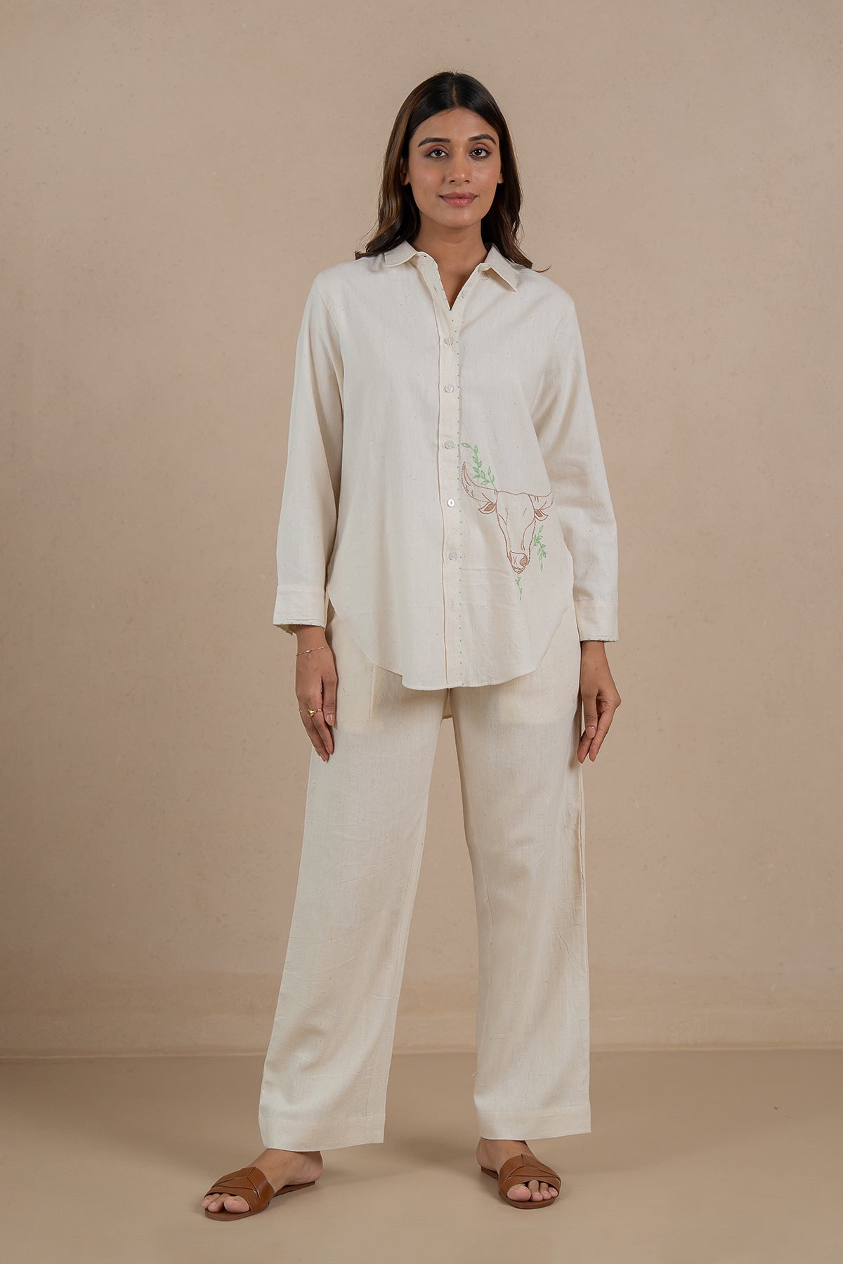 Taurus Kala Cotton Shirt - Off white