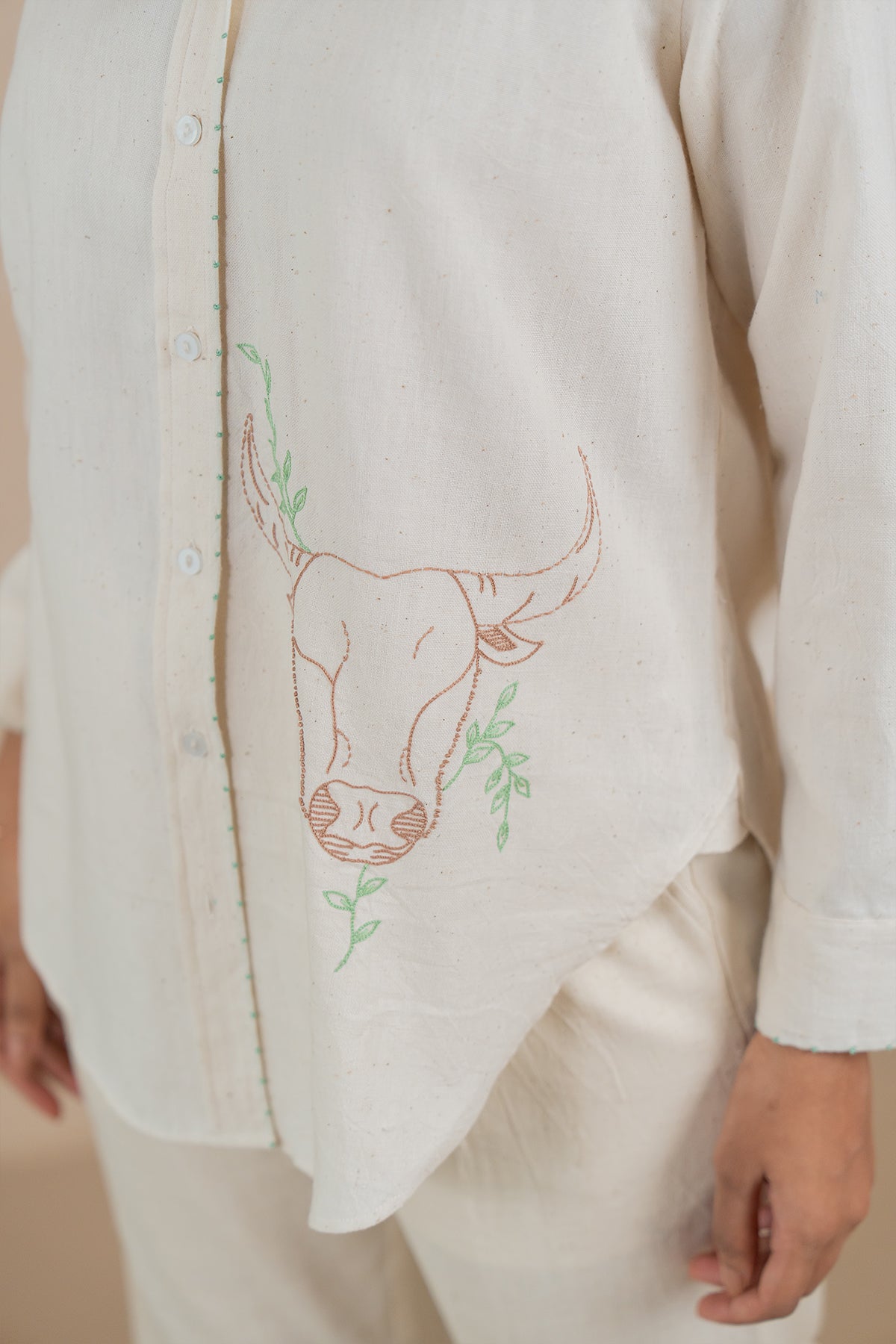 Taurus Kala Cotton Shirt - Off white
