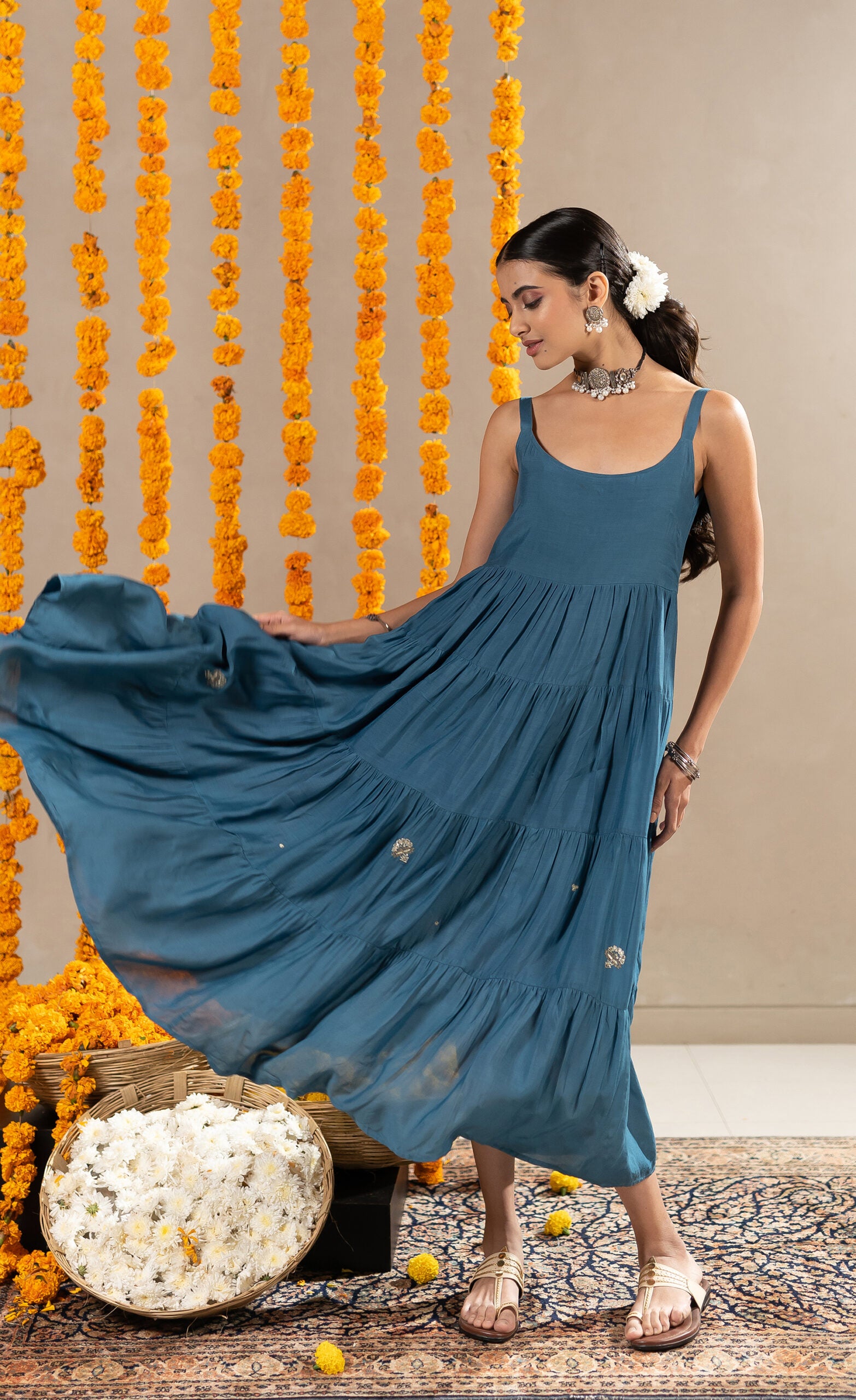 Tara-Tier-Dress-Aegean-Blue-
