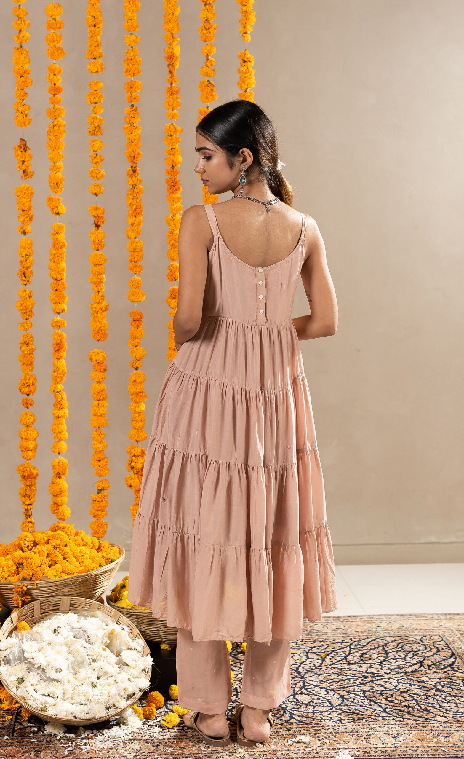 Tara-Tier-Dress-With-Pants-Biscuit-Beige-