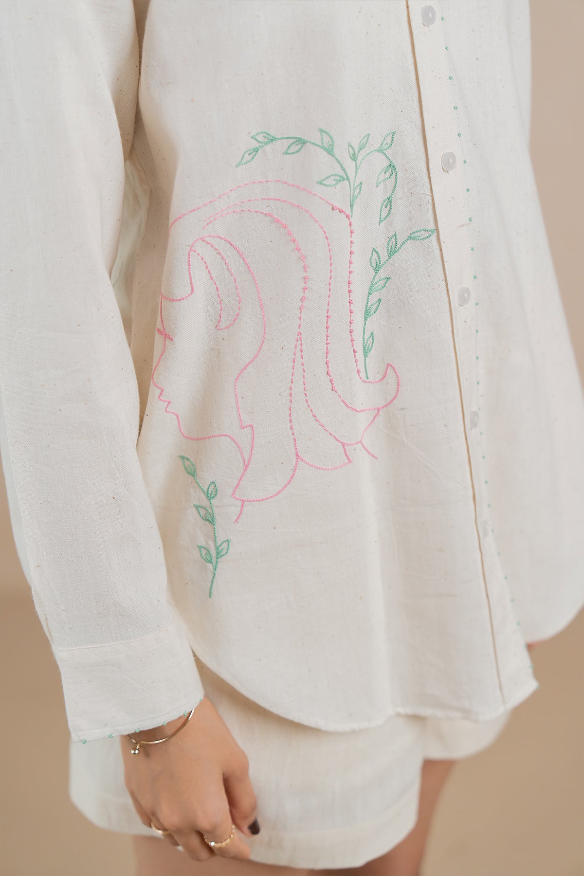 Virgo Kala Cotton Shirt - Off white