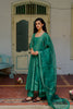 Vedica Silk Organza Dupatta - Green