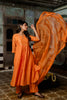 Vedica Silk Organza Dupatta - Orange