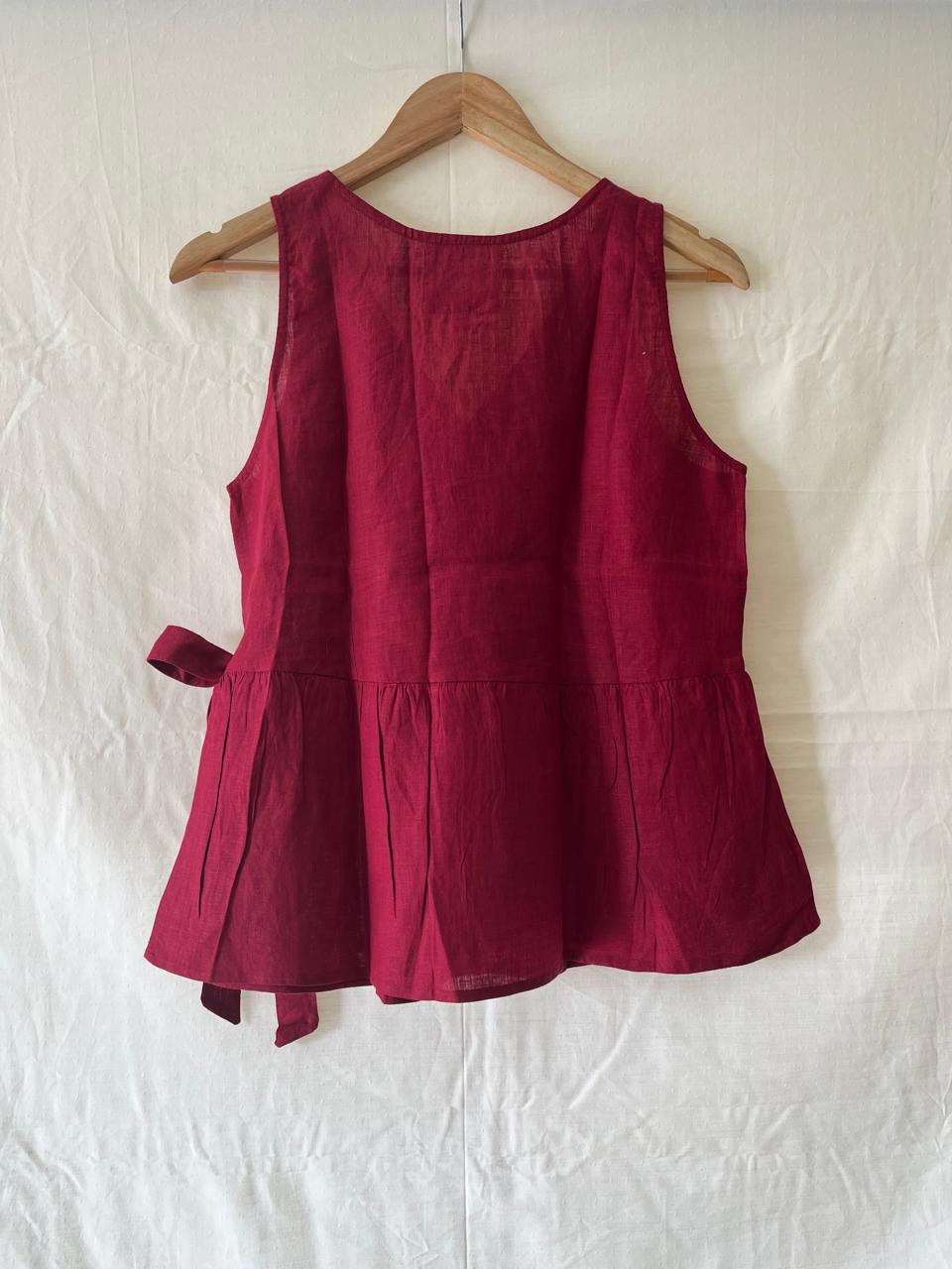 Hinnah wrap top - Red