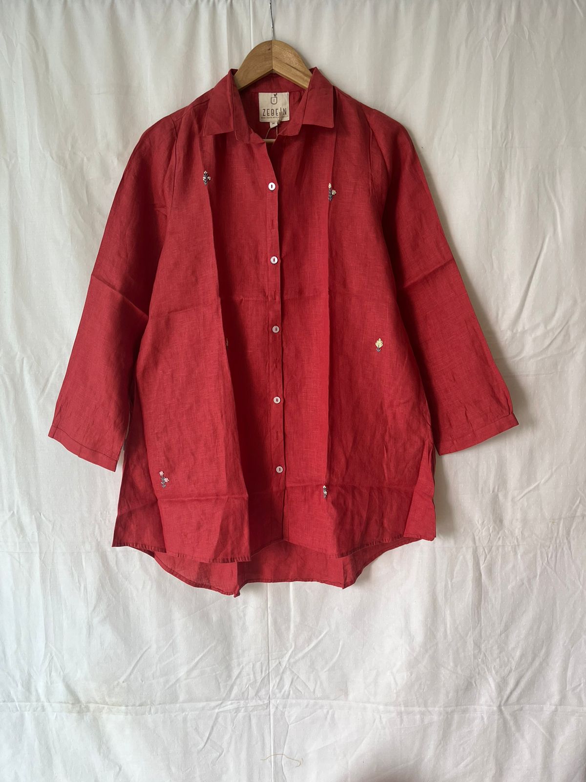Hayley Linen Shirt - Rust