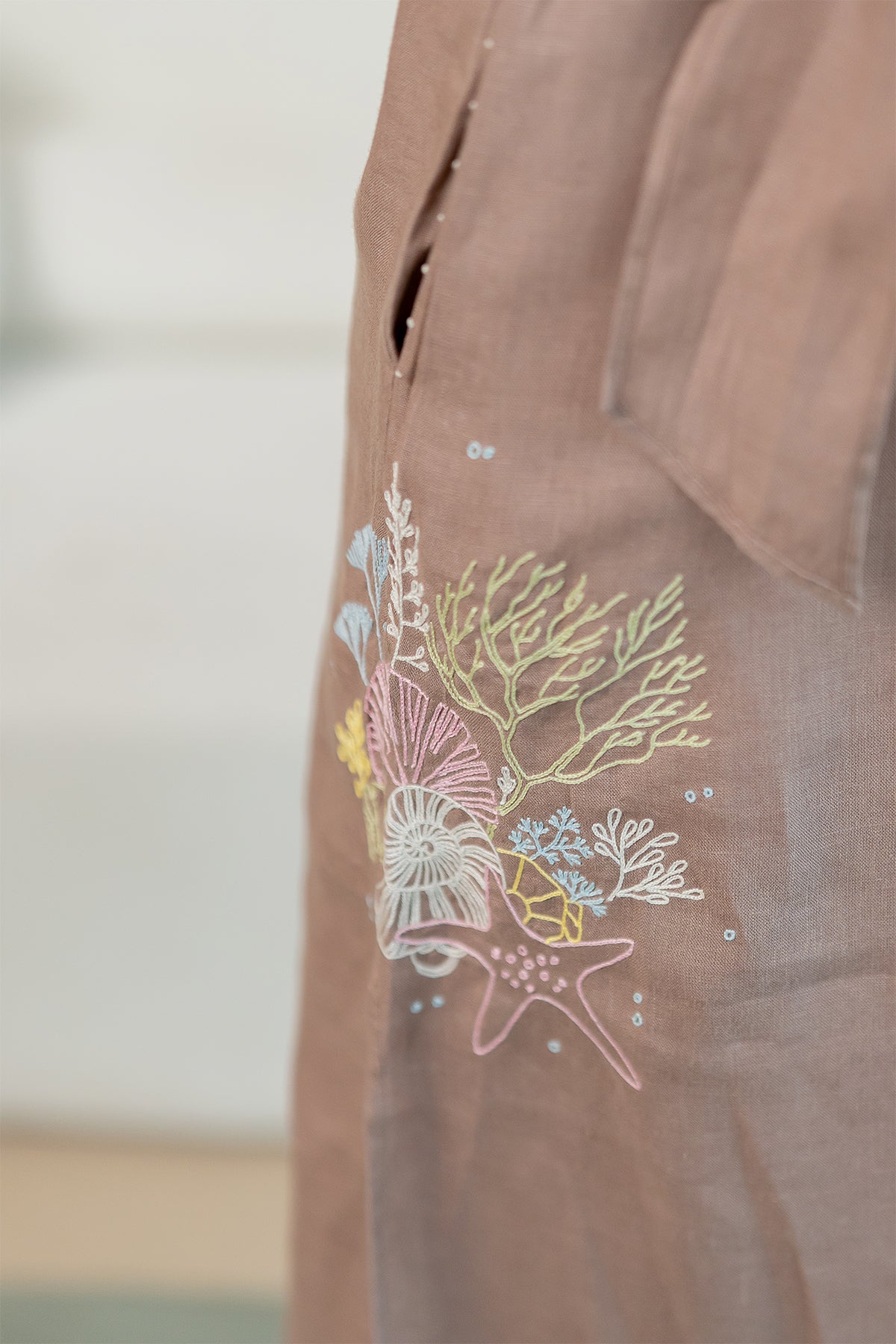 Yavie-Linen-Long-dress-with-Pockets-Mud-