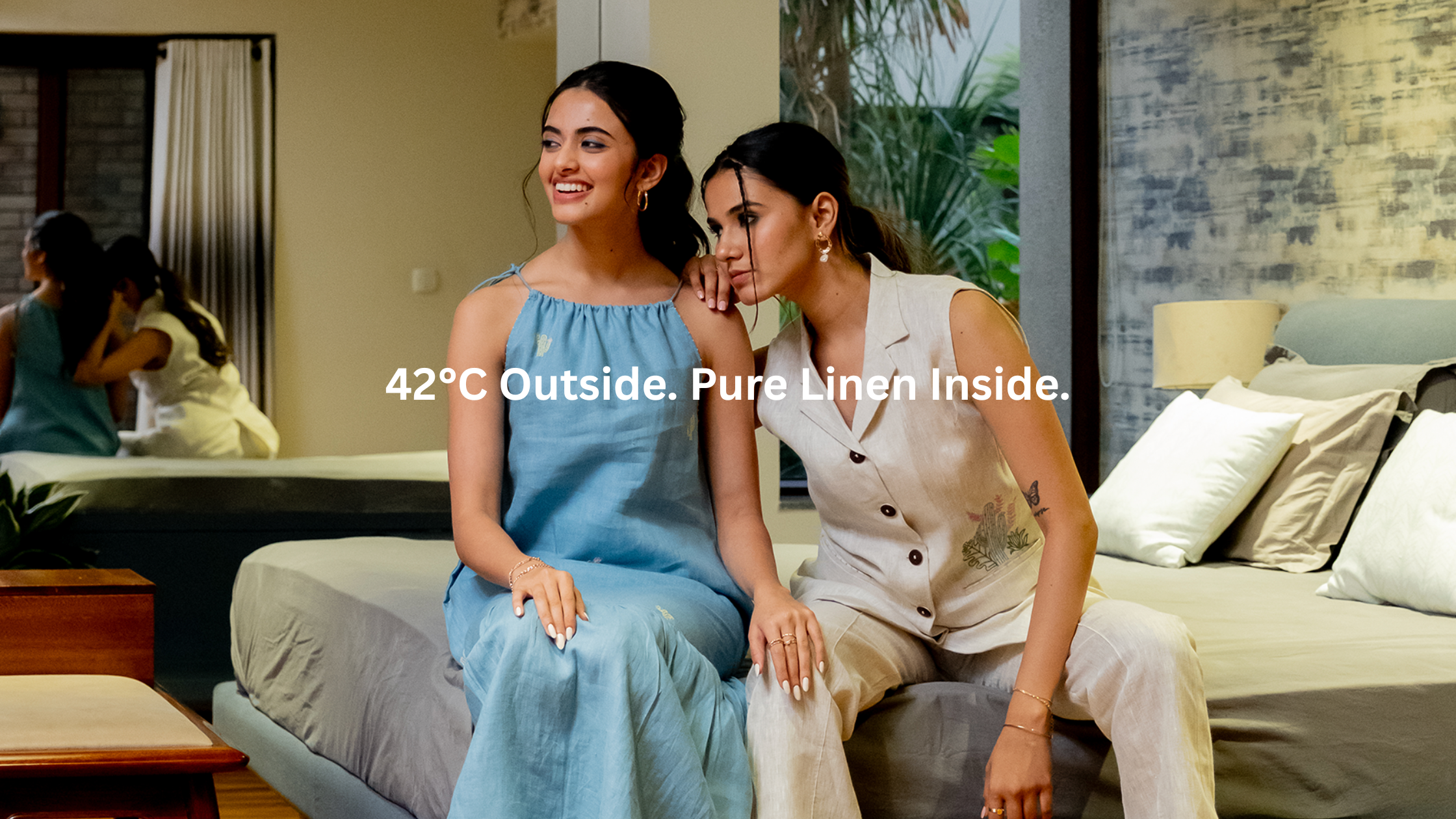 42°C Outside. Why 100% Pure Linen Still Wins