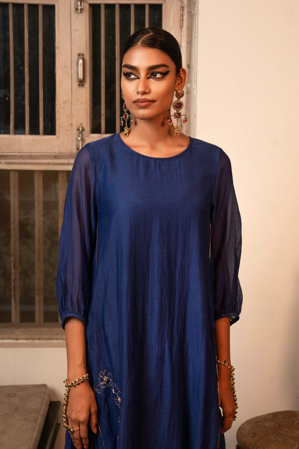 Phool Baag Dress- mayur Neela