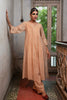 Basant V-neck Pintucks kurta set - swarn 