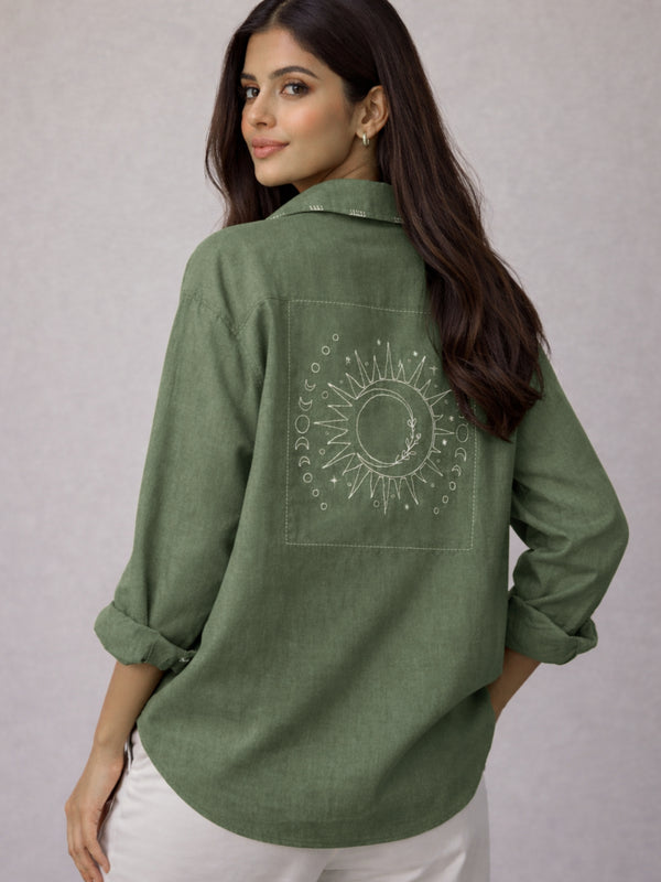 Sandra Shirt - Olive Green