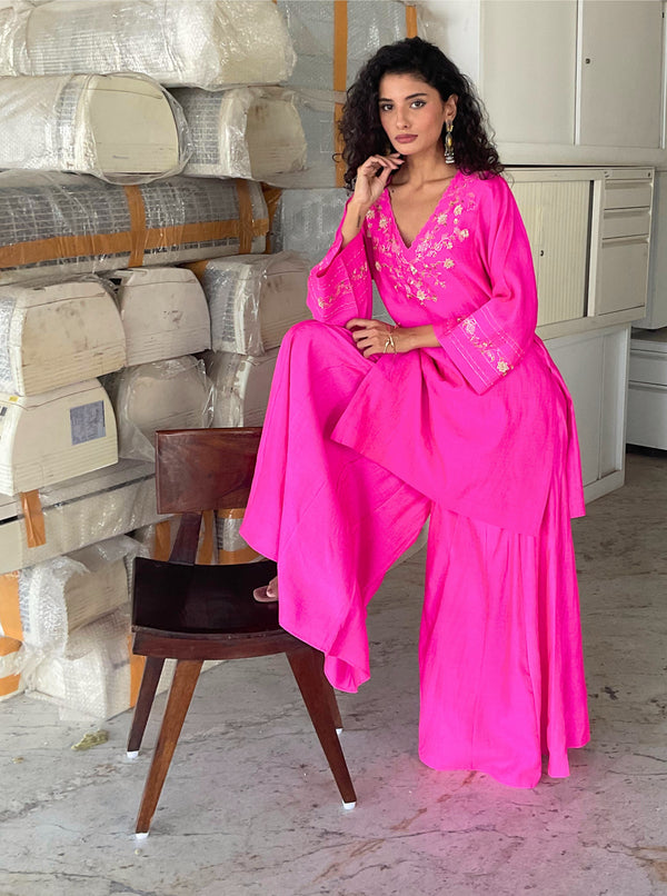 Jaal sharara kurta set