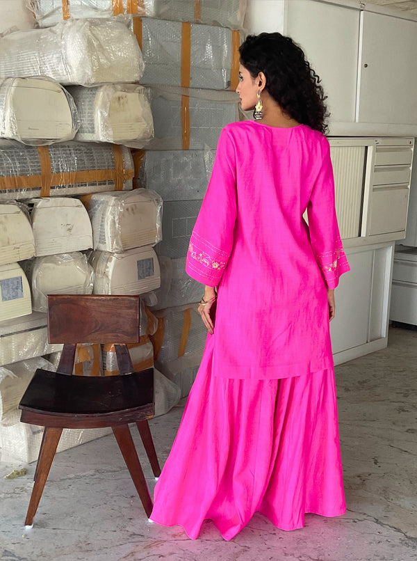 Jaal sharara kurta set