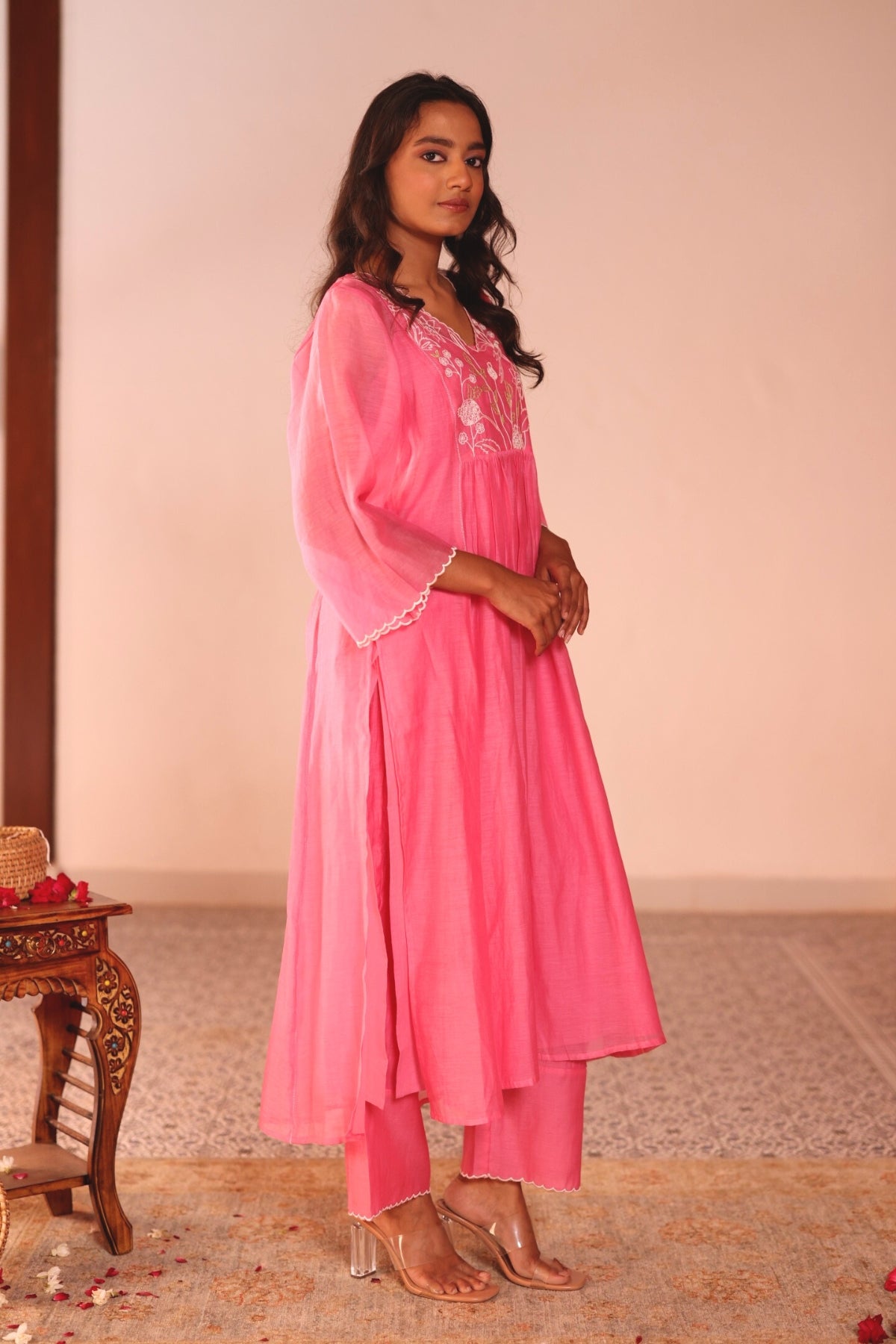 Center kali kurta set