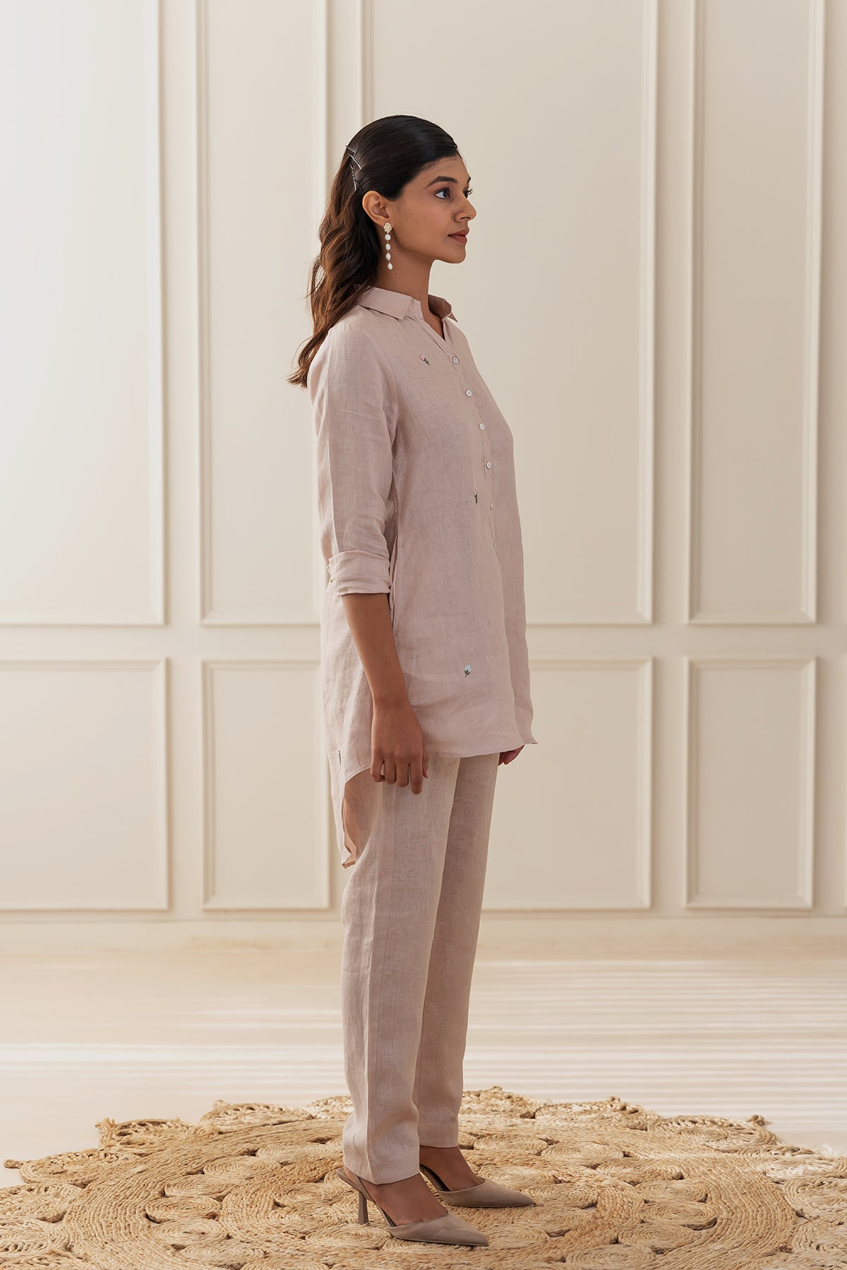 MAYA LINEN PANTS – Beige