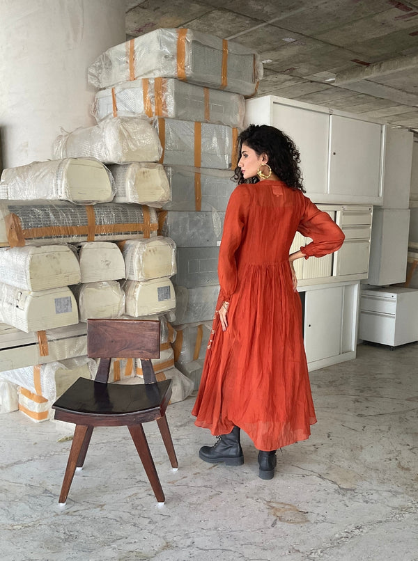 Pushp Chanderi Dress