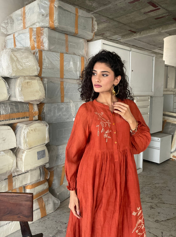 Pushp Chanderi Dress