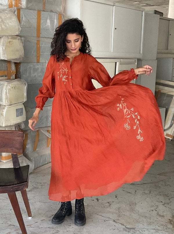 Pushp Chanderi Dress