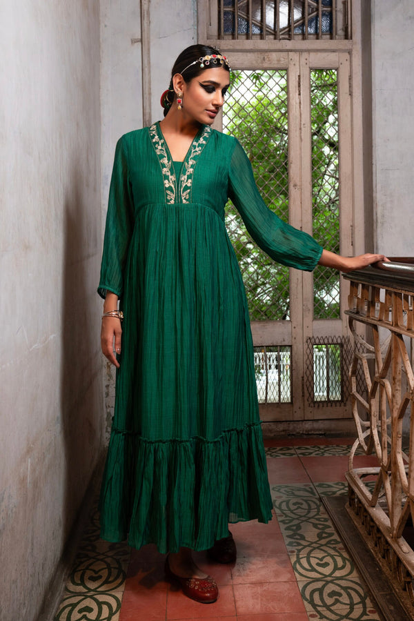 Moti Manek Dress - chatak Haraa