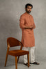 Linen Men Kurta – Sand Brown