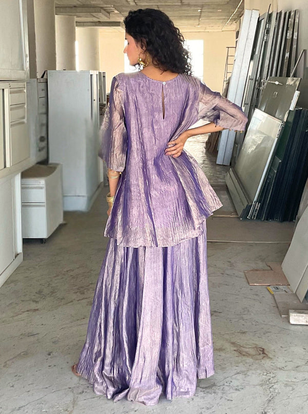 Kanak peplum top & Skirt Set