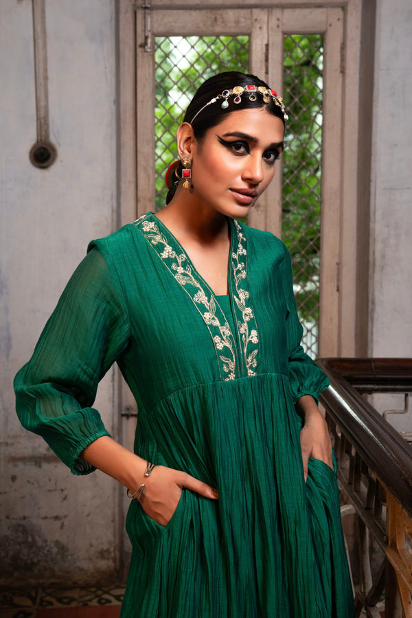Moti Manek Dress - chatak Haraa