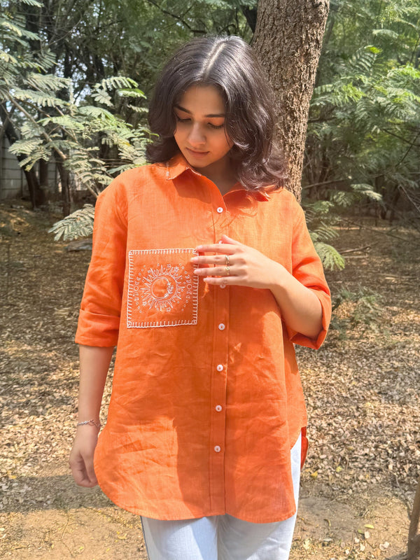 Sandra Shirt  - orange
