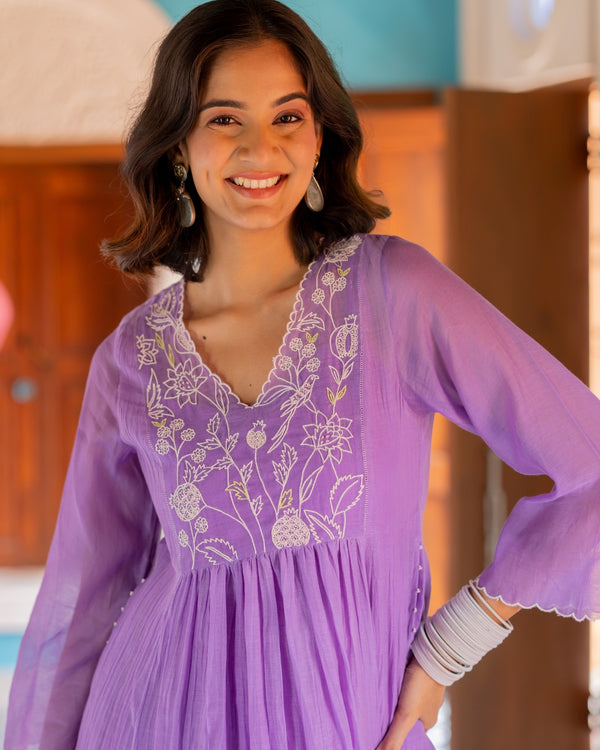 Center kali kurta set