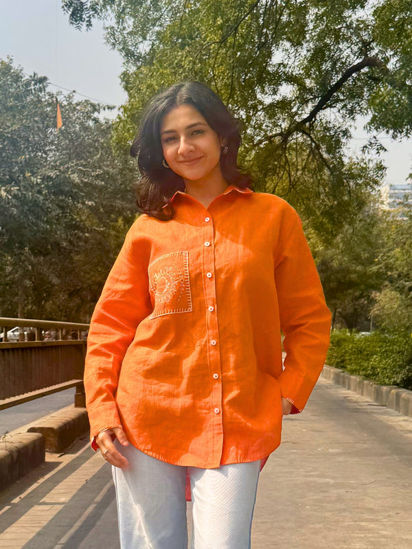 Sandra Shirt  - orange