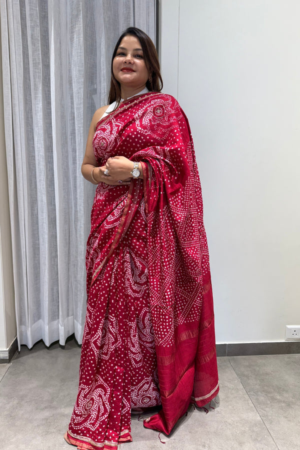 Rajrani Bandhani Saree