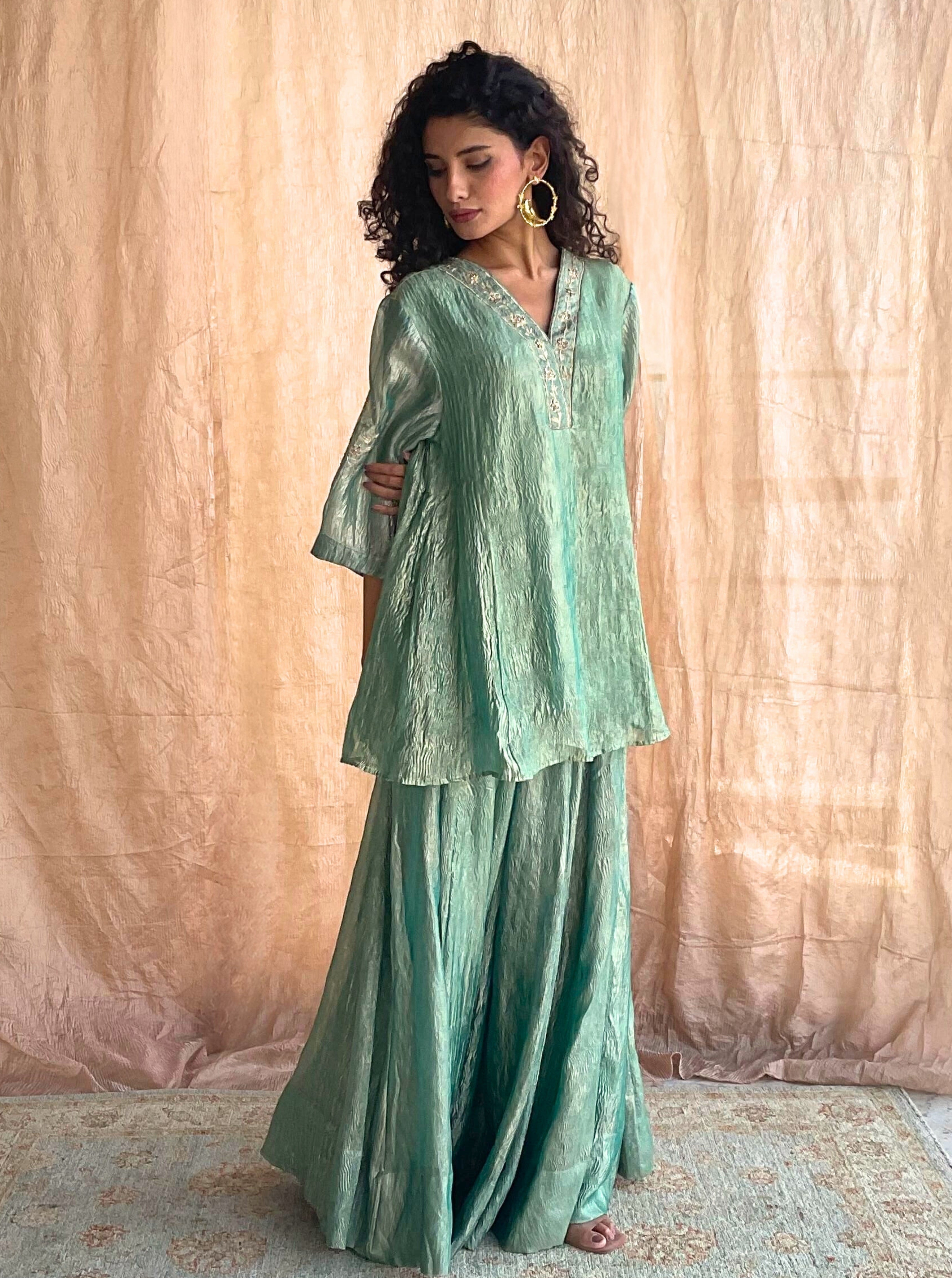 Chandni Sharara Kurta Set - green