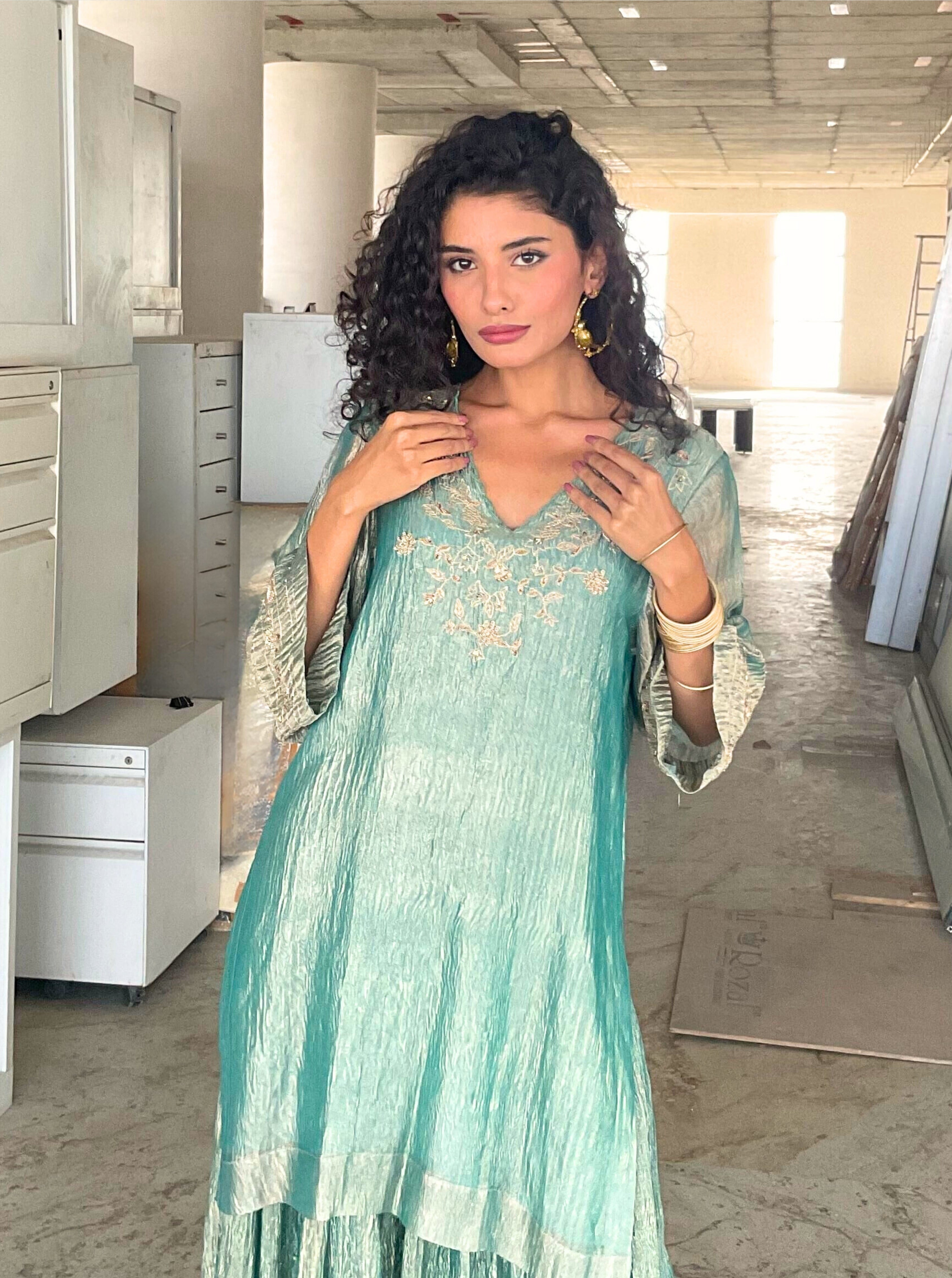 Chandni Sharara Kurta Set - green