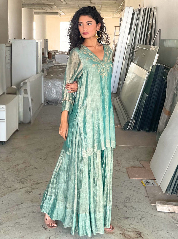 Chandni Sharara Kurta Set - green