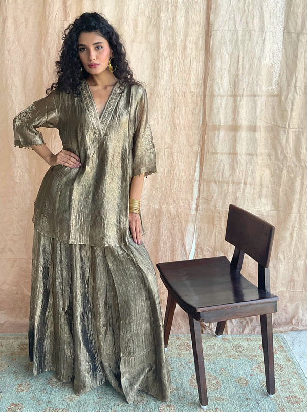 Yashvi Peplum and Skirt Set