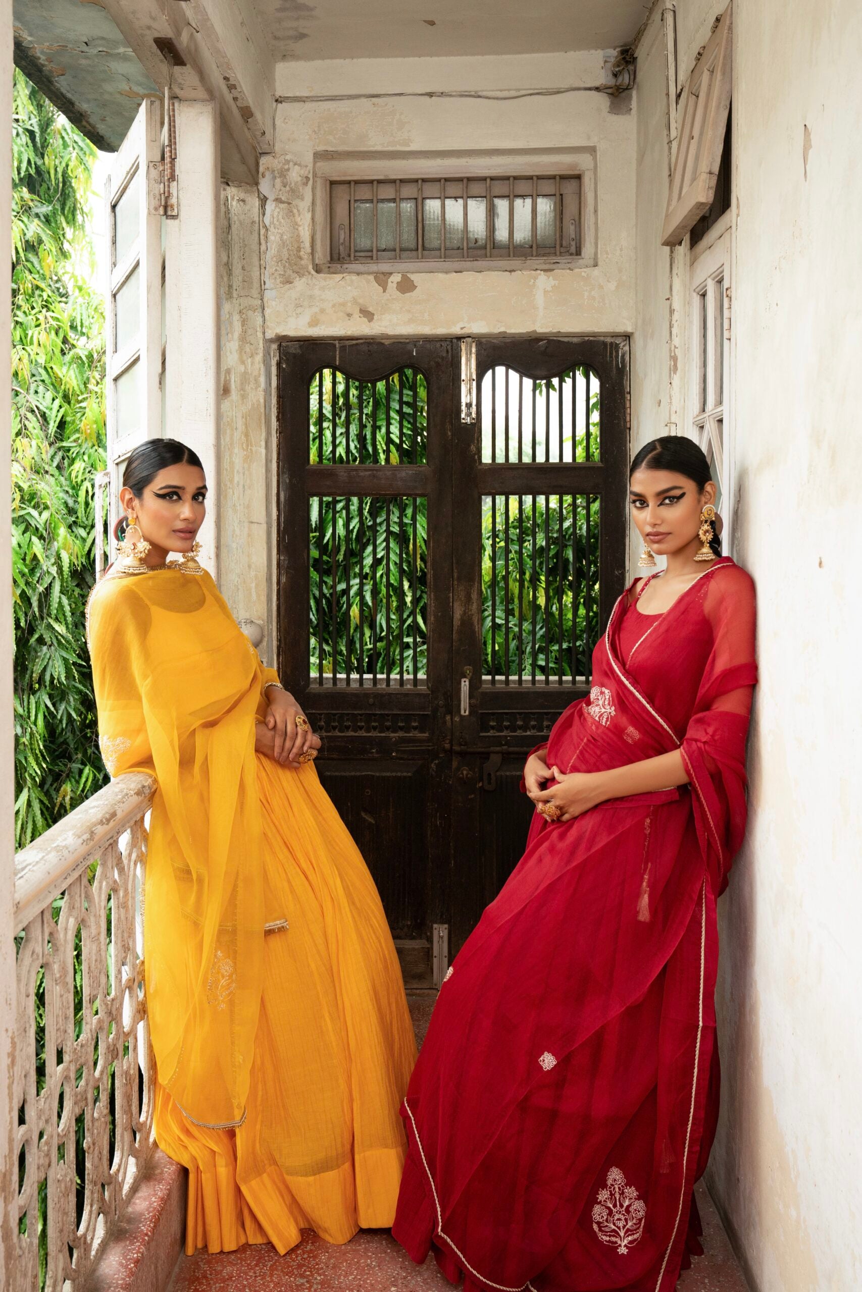 Ghoomar Lehenga - sindhoori Laal