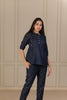 ACACIA LINEN TOP - Blue