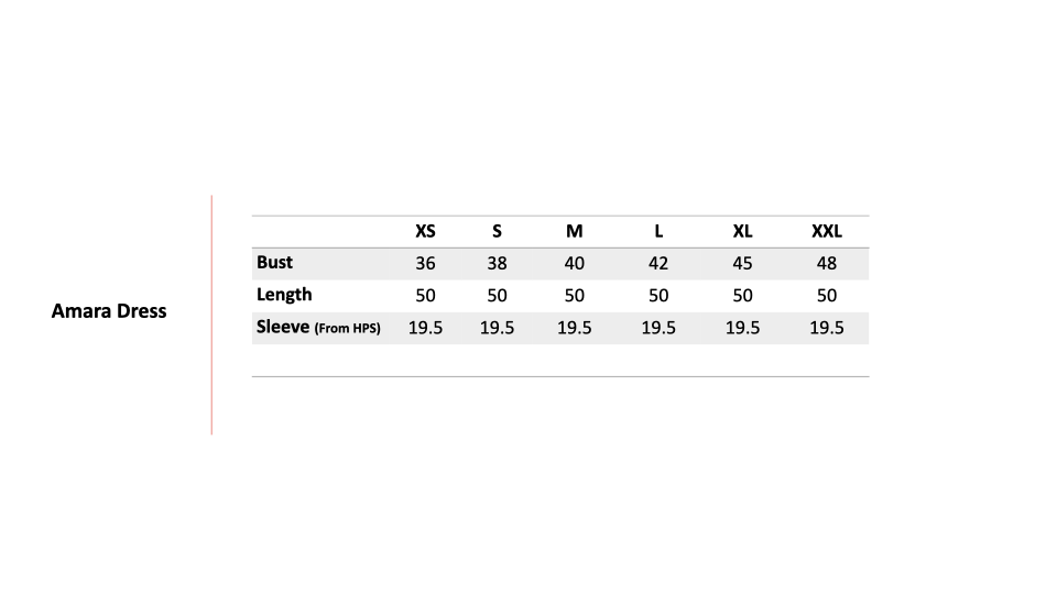 Size Chart 1