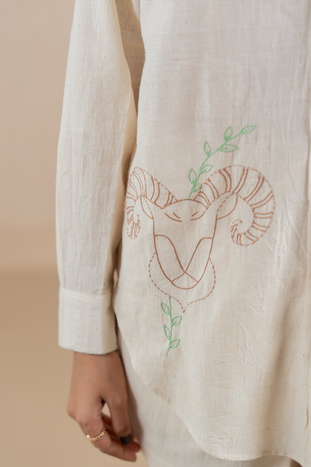 Aries Kala Cotton Shirt - Off white