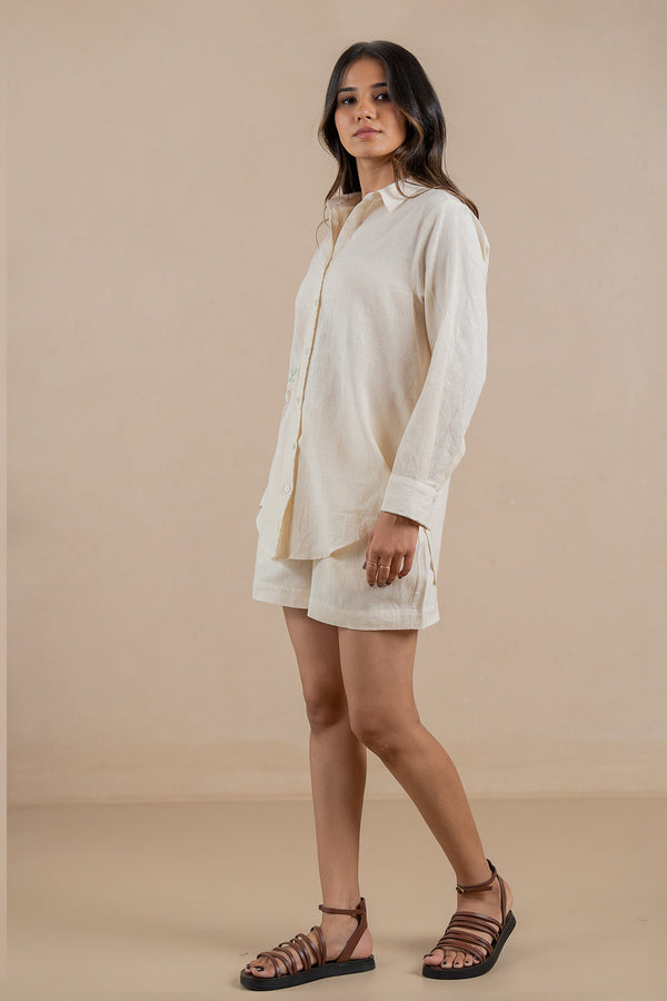 Aries Kala Cotton Shirt - Off white