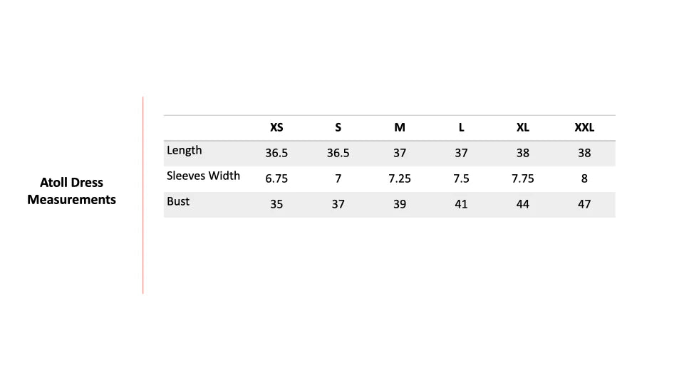 Size Chart 1