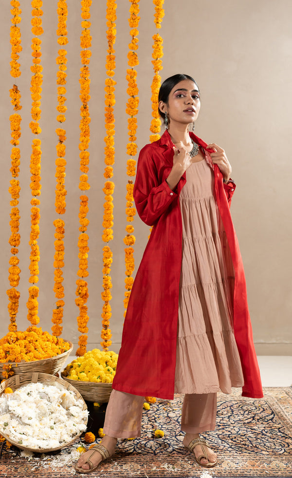 Aabha Jacket - Red