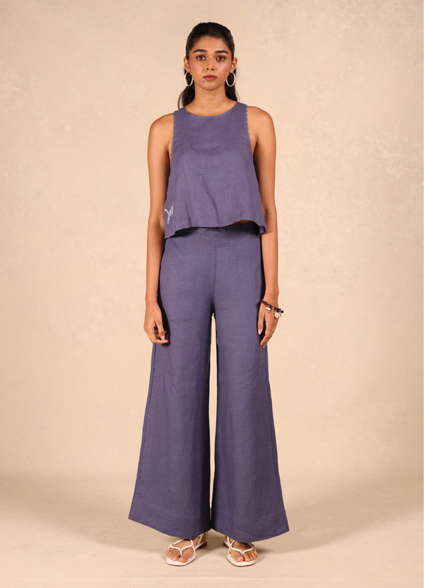 Linen Flared Pants
