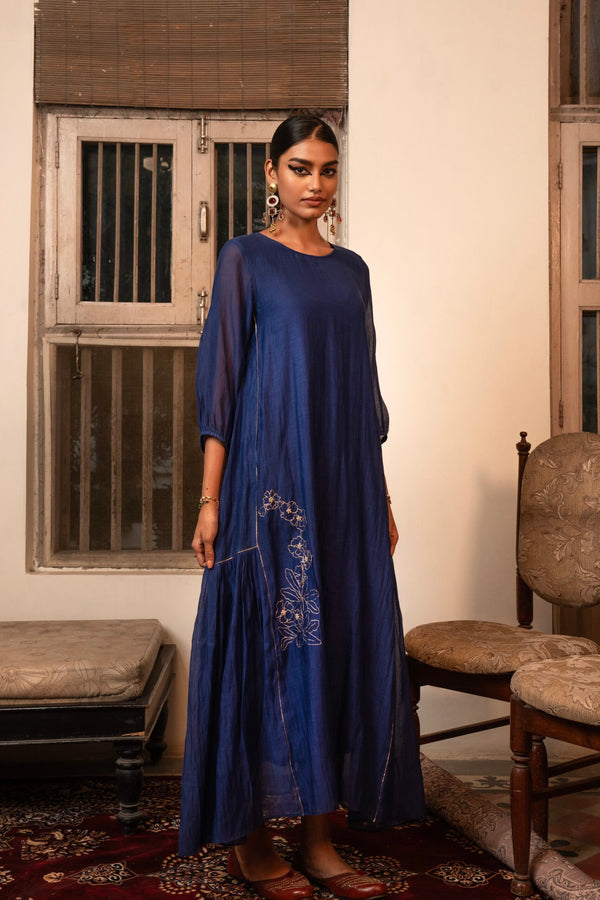 Phool Baag Dress- mayur Neela