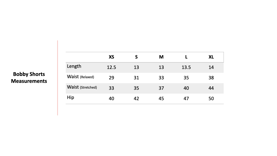 Size Chart 1