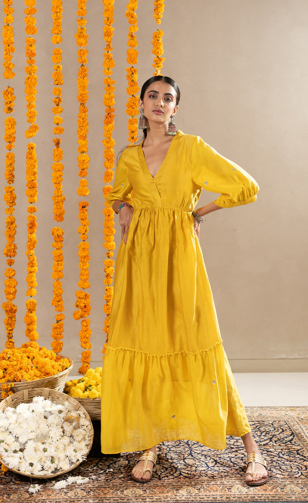 Bedina-Dress-Mustard-Orange-