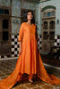 Bel Butta Chanderi Silk Kurta and Pants - Orange